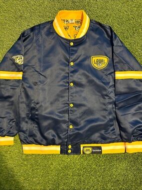 NEW Nashville Predators Ticket Holder Loyalty Jacket Lightweight NHL Letterman